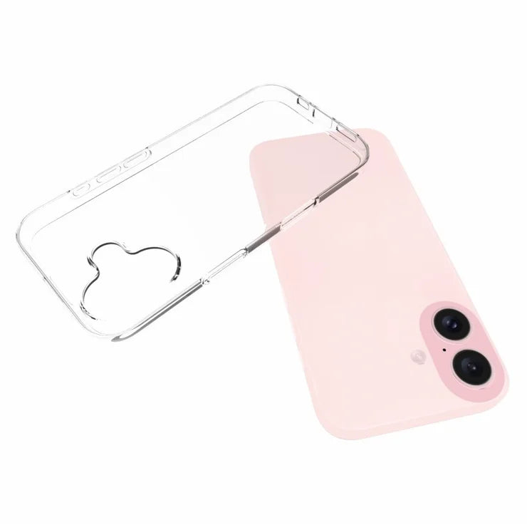 iPhone 16 Luistamaton TPU-puhelinkotelo Vesityrmätön Kiiltävä Naarmuuntumaton Kirkas Puhelinkuori