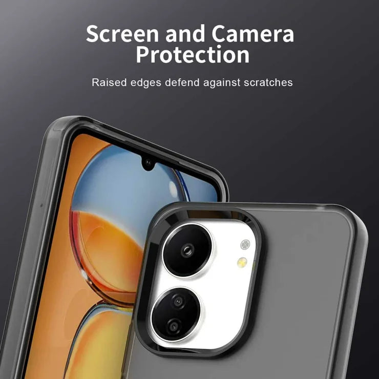 Xiaomi Poco M6 5G / C65 4G / Redmi 13R 5G / 13C 5G / 13C 4G Puhelimen Takakansi - Musta