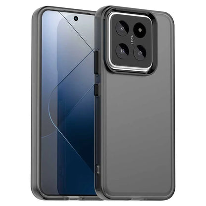 Xiaomi 14 -suojakotelo PC+TPU+PET, mattapintainen, putoamissuojattu puhelimen takakansi – musta