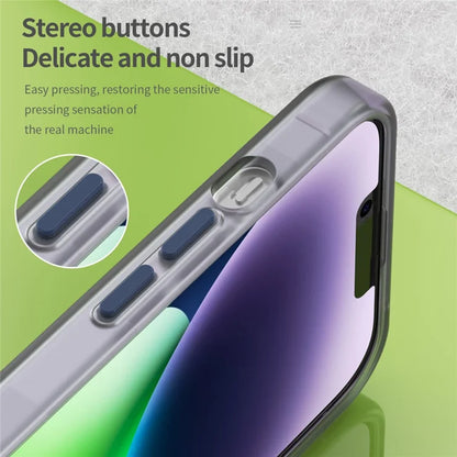 iPhone 14 Translucent Phone Case Matte Design Compatible with MagSafe Wireless Charging - Dark Blue