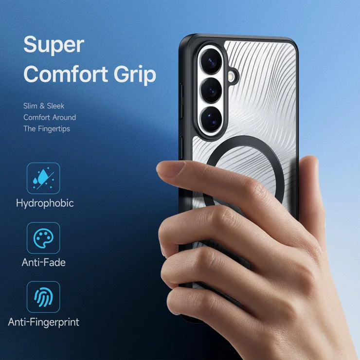 DUX DUCIS Samsung Galaxy S26+ -magneettikotelo, Aimo-sarja, PC+TPU ohut suojus (REACH-sertifioitu) – musta