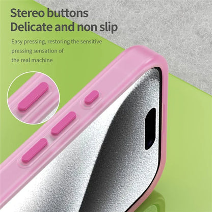 iPhone 16 Pro Cover kompatibel med MagSafe TPU + PC Tyndt Mat Gennemsigtigt Telefoncover - Pink