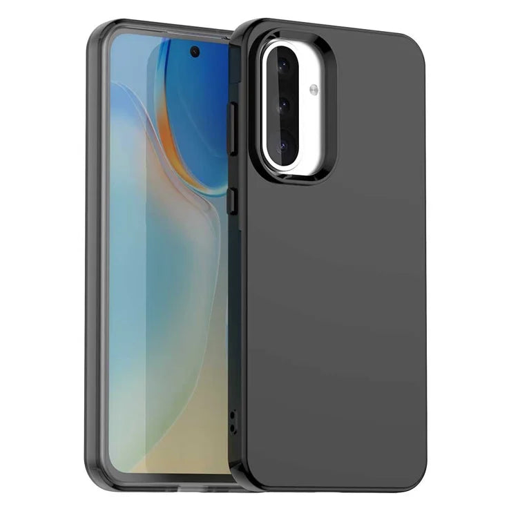 Samsung Galaxy A36 5G / A56 5G Kuori PC+TPU+PET Matta Anti-Drop Puhelimen Takakansi - Musta
