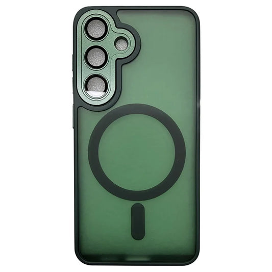 Samsung Galaxy S26 Case Compatible with MagSafe Skin-Touch PC + TPU Phone Cover - Green