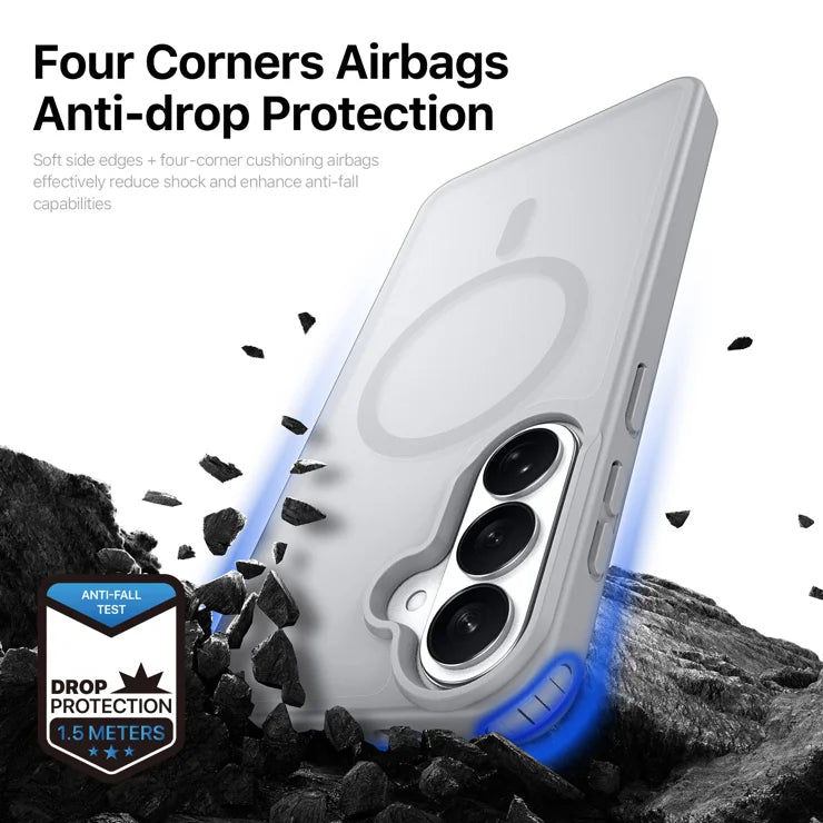 DUX DUCIS Til Samsung Galaxy S26+ Magnetisk Cover Yind Serie PC+TPU Telefoncover - Grå