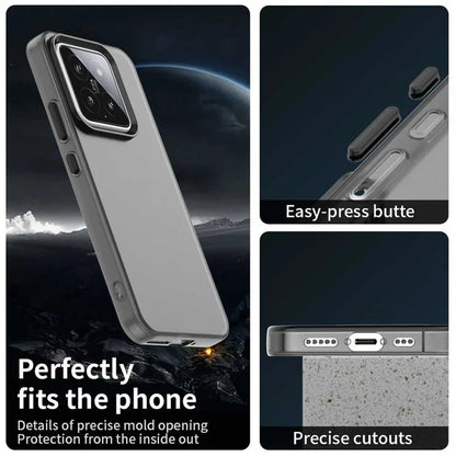Xiaomi 15 Cover PC+TPU+PET Mat Anti-Drop Telefon Bagcover - Sort