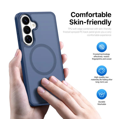 DUX DUCIS Til Samsung Galaxy S26+ Magnetisk Cover Yind Series PC+TPU Telefoncover - Mørkeblå