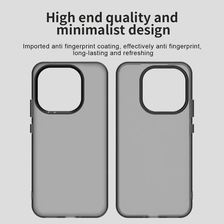 Xiaomi 15T Case PC + TPU + PET Matte Anti-Drop Phone Back Cover - Black