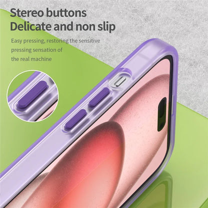 iPhone 15 Plus / 14 Plus Magnetic Case Translucent Matte Anti-Fingerprint Phone Cover - Dark Purple