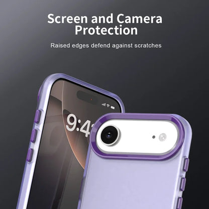 iPhone Air Case PC + TPU + PET Matte Anti-Drop Phone Back Cover - Purple