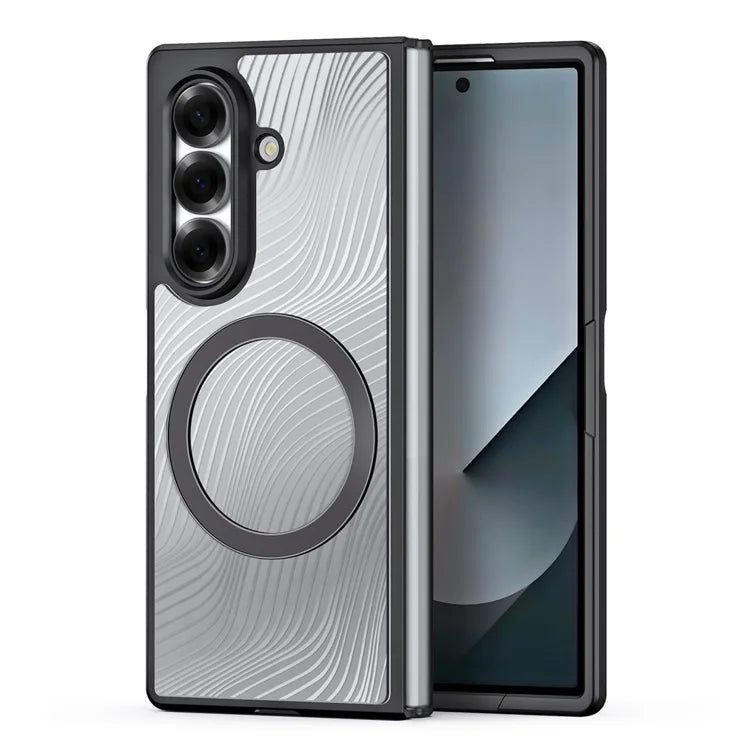 DUX DUCIS Til Samsung Galaxy Z Fold7 5G Etui Aimo Series Magnetisk Etui PC+TPU Slank Cover (REACH Certificering) - Sort