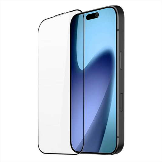 DUX DUCIS Til iPhone 17 Glasskærmbeskytter Fuld skærmbeskyttelse 2.5D Fladskærm Medium Aluminiumoxidglas HD Klar Film - Sort