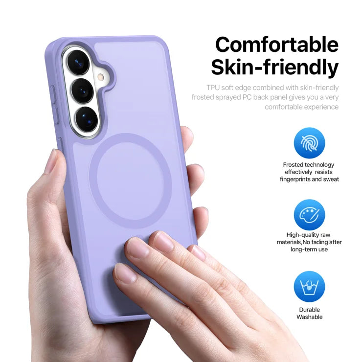DUX DUCIS Til Samsung Galaxy S26 Magnetisk Cover Yind-serien PC+TPU Telefoncover - Lys Lilla