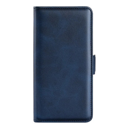 For iPhone 17 Pro Case Calf Texture Leather Wallet Phone Cover - Blue