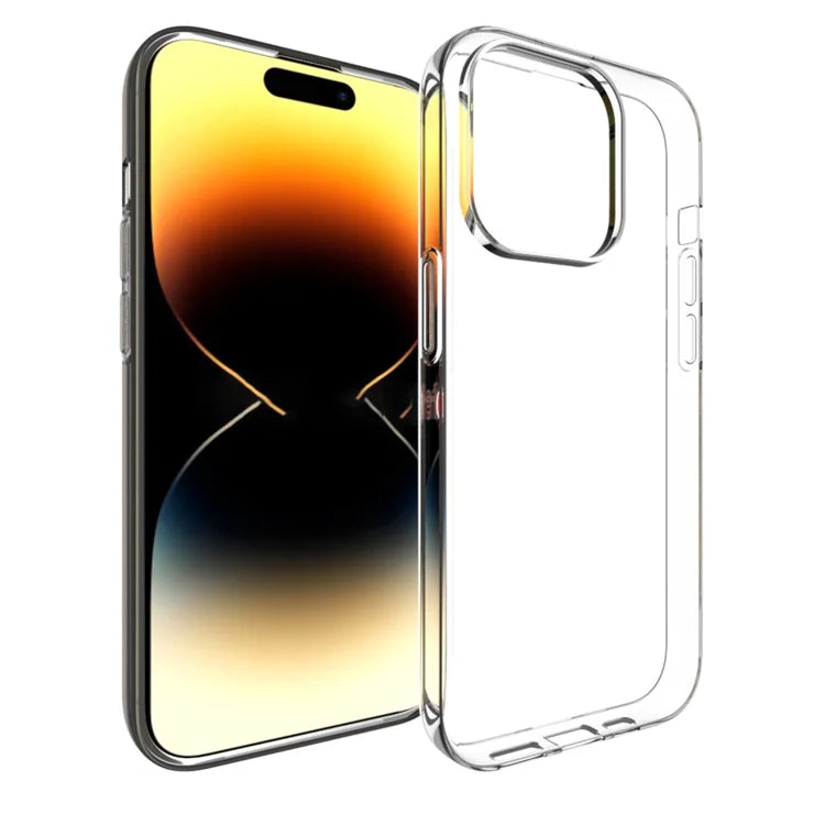 Vandmærkefri TPU-telefoncover til iPhone 15 Pro, faldbestandigt blankt mobiltelefoncover