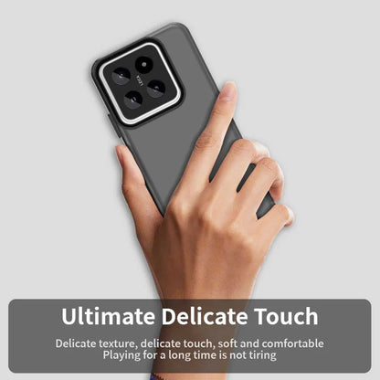 Xiaomi 14 -suojakotelo PC+TPU+PET, mattapintainen, putoamissuojattu puhelimen takakansi – musta
