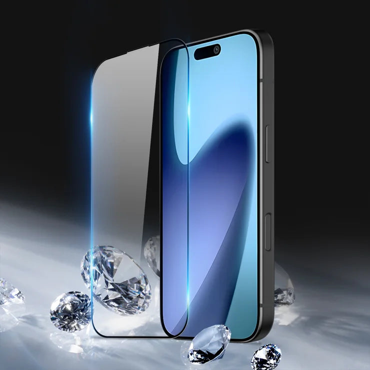 DUX DUCIS Til iPhone 17 Pro Max Glasfilm Fuld skærmbeskytter 2.5D Fladskærm Medium Aluminiumsglas HD Klar Film - Sort