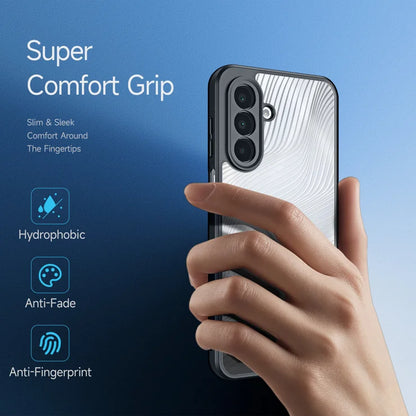 DUX DUCIS Til Samsung Galaxy M17 5G / F17 5G / A17 5G / A17 4G etui Aimo-serien TPU+PC mat stødsikkert telefoncover (REACH-certificering) - Sort