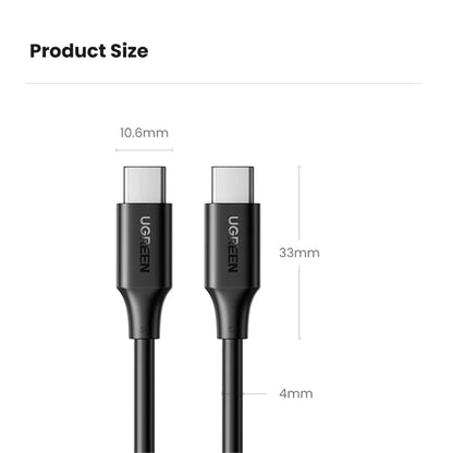 UGREEN 15177 1,5 m PD 100 W hurtigopladning USB-C til USB-C-kabel til iPhone / Macbook / iPad datakabel