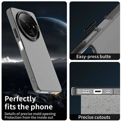 Xiaomi Redmi A3 4G / A3x 4G / Poco C61 4G Cover PC+TPU+PET Mat Anti-Drop Telefon Bagcover - Sort