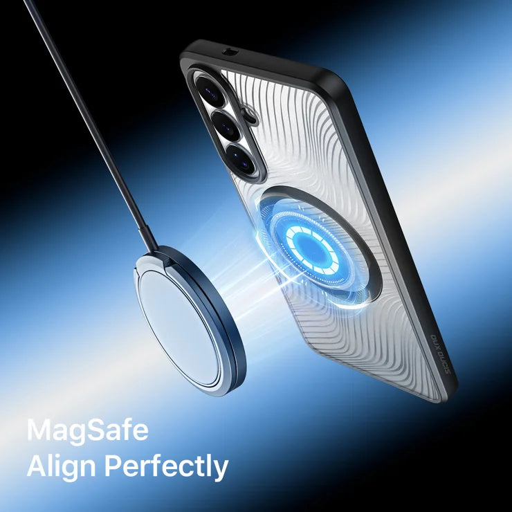 DUX DUCIS Samsung Galaxy S26+ -magneettikotelo, Aimo-sarja, PC+TPU ohut suojus (REACH-sertifioitu) – musta