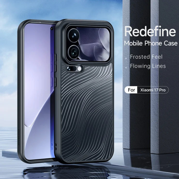 DUX DUCIS Til Xiaomi 17 Pro Etui Aimo Series TPU+PC Matte Drop-proof Telefoncover (REACH certificering) - Sort