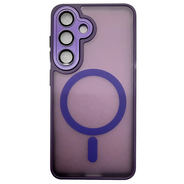 Samsung Galaxy S26 Case Compatible with MagSafe Skin-Touch PC + TPU Phone Cover - Purple