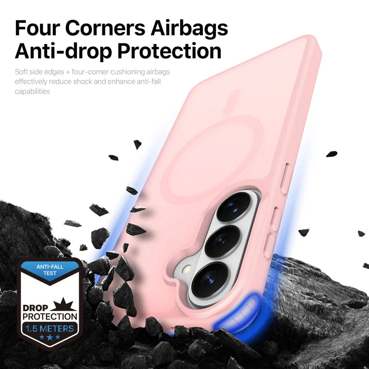 DUX DUCIS Til Samsung Galaxy S26+ Magnetisk Cover Yind Series PC+TPU Telefoncover - Lys Pink