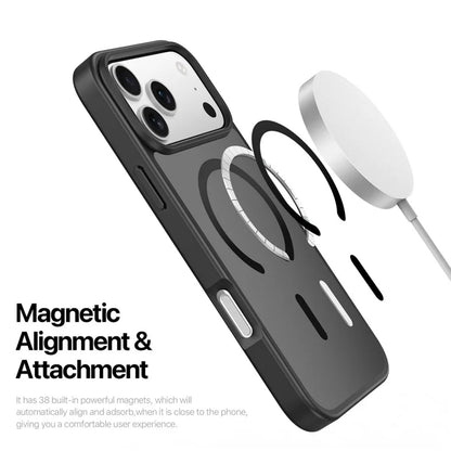 DUX DUCIS Yind Series Til iPhone 17 Pro Max Cover TPU + PC Mat Telefoncover Kompatibelt med MagSafe - Sort