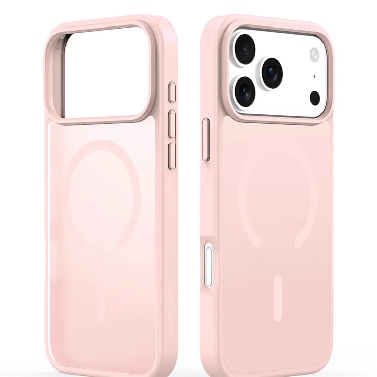 DUX DUCIS Yind Series Til iPhone 17 Pro Etui TPU + PC Mat Telefoncover Kompatibel med MagSafe - Lysepink