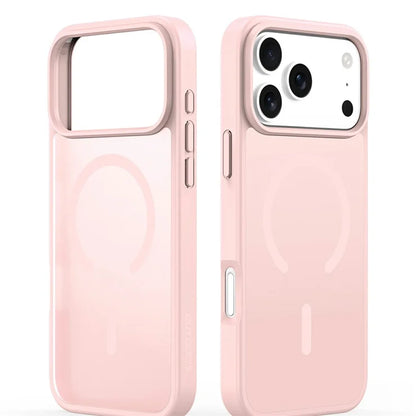 DUX DUCIS Yind Series Til iPhone 17 Pro Etui TPU + PC Mat Telefoncover Kompatibel med MagSafe - Lysepink