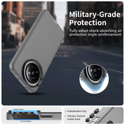 Xiaomi 14 Civi 5G / Civi 4 Pro 5G -suojakuori PC+TPU+PET mattapintainen pudotuksenkestävä takakansi - musta