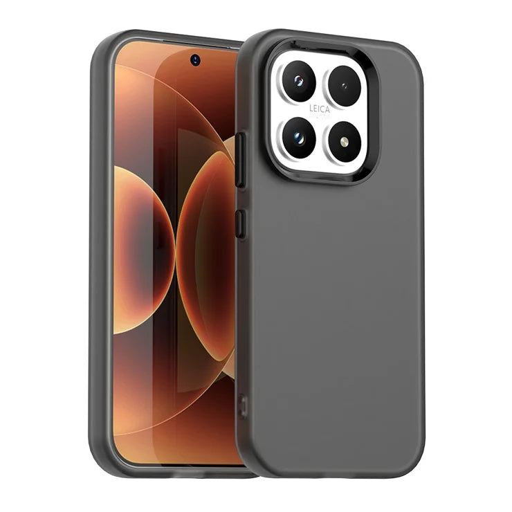 Xiaomi 17 Case PC + TPU + PET Matte Anti-Drop Phone Back Cover - Black