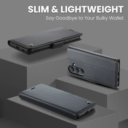 CASEME For Samsung Galaxy S26+ Case  023 Series RFID Blocking Glossy Stand Phone Cover - Black