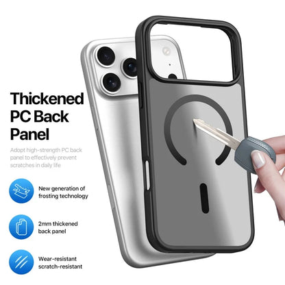 DUX DUCIS Yind Series Til iPhone 17 Pro Max Cover TPU + PC Mat Telefoncover Kompatibelt med MagSafe - Sort