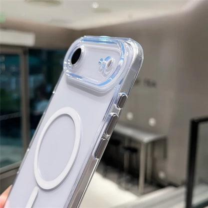 iPhone Air Magnetic Clear Case PC +TPU Hybrid Phone Cover Compatible with MagSafe