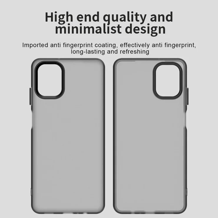 Samsung Galaxy F06 5G / M06 5G Cover PC + TPU + PET Mat Anti-Drop Telefoncover - Sort