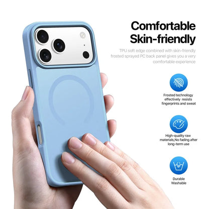 DUX DUCIS Yind Series Til iPhone 17 Pro Etui TPU + PC Mat Telefoncover Kompatibel med MagSafe - Baby Blå