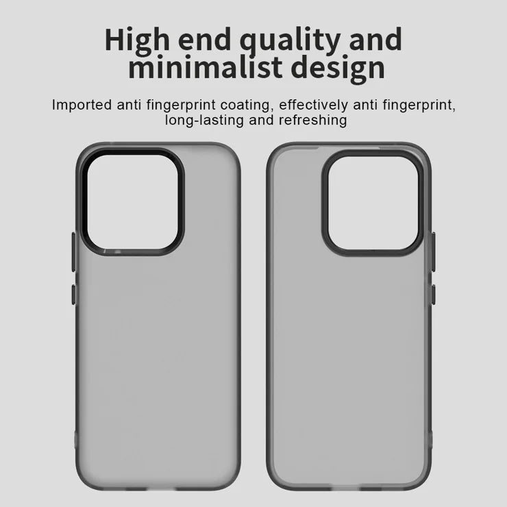 Honor X8c 4G Suojakuori PC + TPU + PET Mattapintainen Anti-Drop Puhelimen Takakansi - Musta