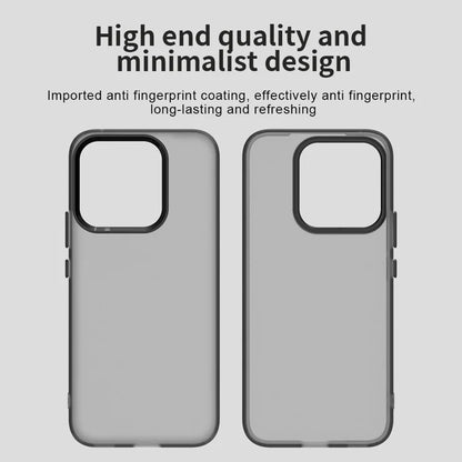Honor X8c 4G Suojakuori PC + TPU + PET Mattapintainen Anti-Drop Puhelimen Takakansi - Musta