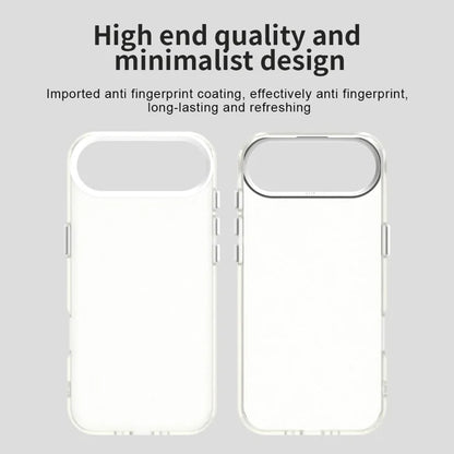 For iPhone Air Case PC + TPU + PET Matte Anti-Drop Phone Back Cover - White