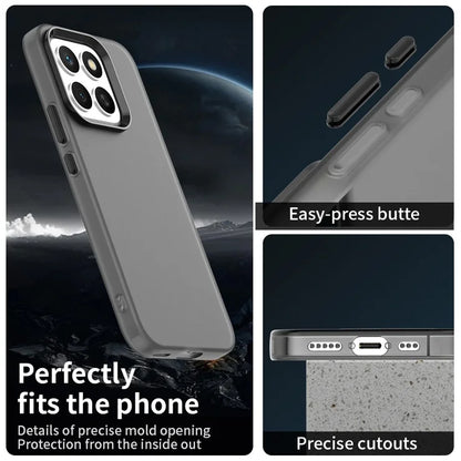 Honor X8c 4G Suojakuori PC + TPU + PET Mattapintainen Anti-Drop Puhelimen Takakansi - Musta