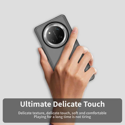 Honor Magic7 Lite 5G / X9c 5G / X60 Pro 5G Case PC+TPU+PET Matte Anti-drop Phone Back Cover - Black