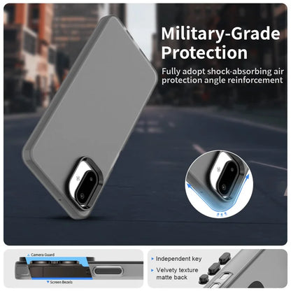 Samsung Galaxy F06 5G / M06 5G Cover PC + TPU + PET Mat Anti-Drop Telefoncover - Sort