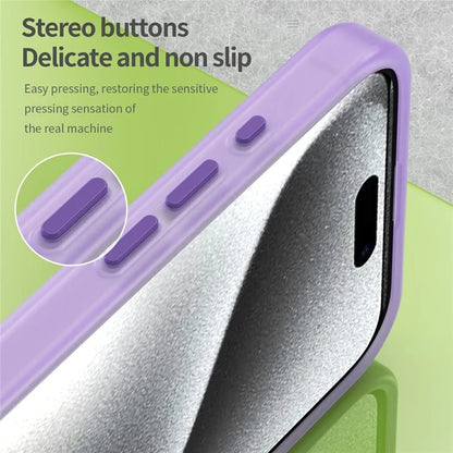 iPhone 16 Pro Max cover kompatibelt med MagSafe TPU + PC slankt mat gennemsigtigt telefoncover - Mørklilla