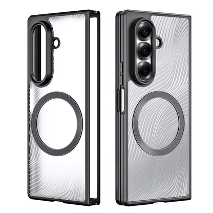 DUX DUCIS Til Samsung Galaxy Z Fold7 5G Etui Aimo Series Magnetisk Etui PC+TPU Slank Cover (REACH Certificering) - Sort