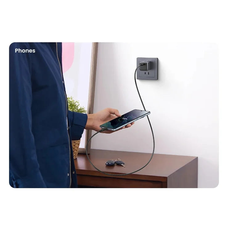 UGREEN 15177 1,5 m PD 100 W hurtigopladning USB-C til USB-C-kabel til iPhone / Macbook / iPad datakabel