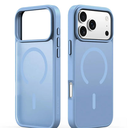 DUX DUCIS Yind Series Til iPhone 17 Pro Etui TPU + PC Mat Telefoncover Kompatibel med MagSafe - Baby Blå