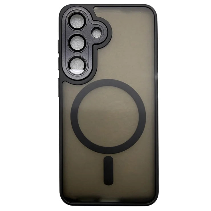 Samsung Galaxy A57 5G Case Compatible with MagSafe Skin-Touch PC + TPU Phone Cover - Black