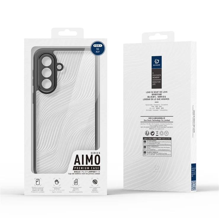 DUX DUCIS Til Samsung Galaxy A37 5G Etui Aimo Series TPU+PC Mat Stødsikkert Telefoncover (REACH Certificering) - Sort